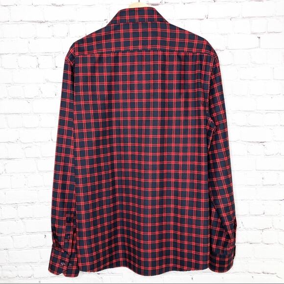 Rosso Milano Italy Plaid Long Sleeve Button Down XXL - Picture 4 of 6
